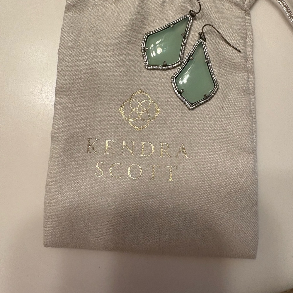 Kendra Scott Mint Green Geometric Earrings